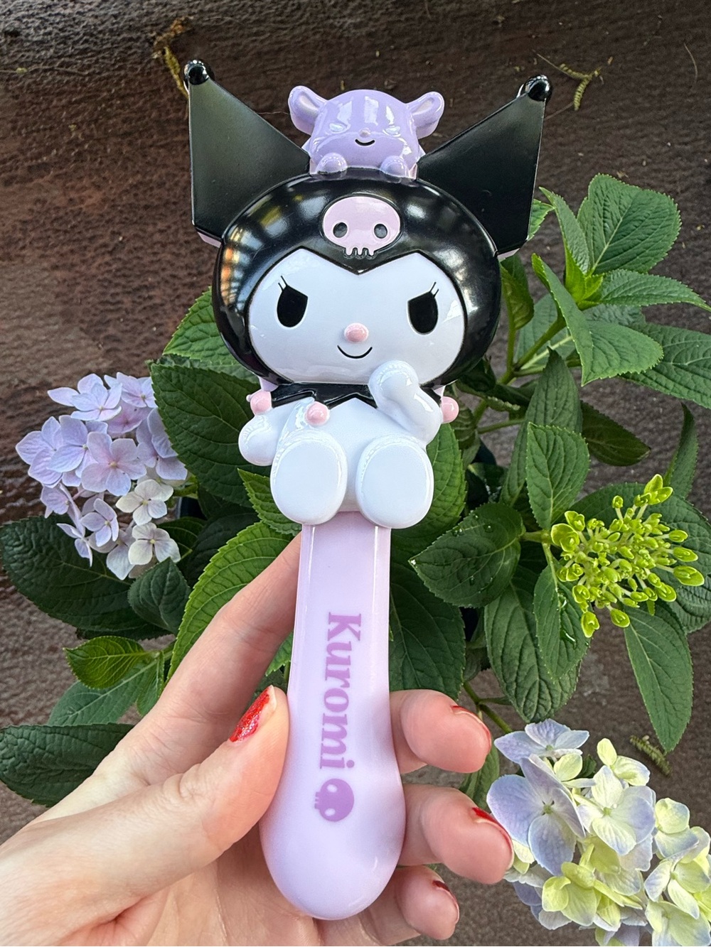 Unused Kuromi Sanrio hairbrush